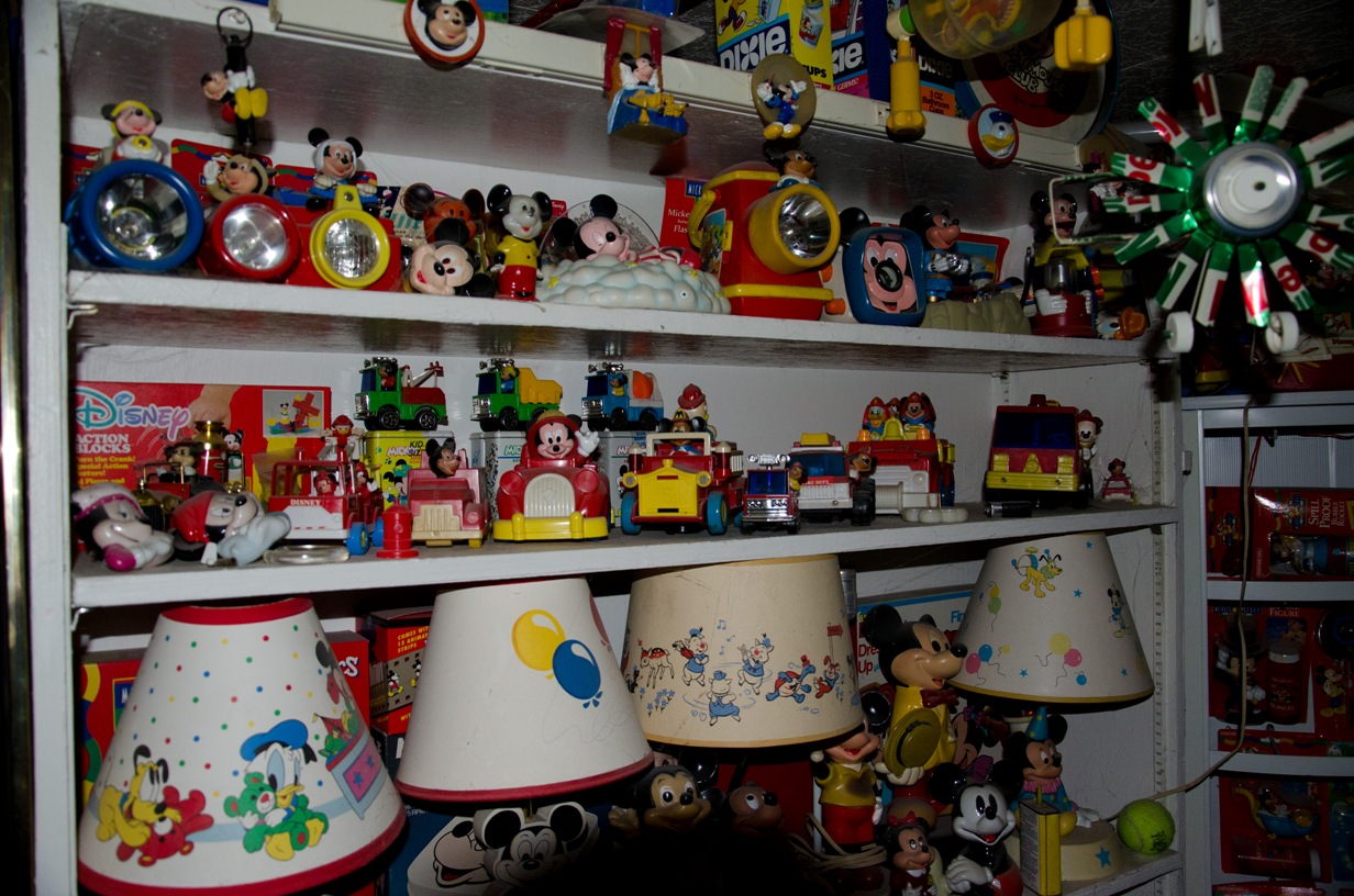 Mickey Mouse lamps and car collection