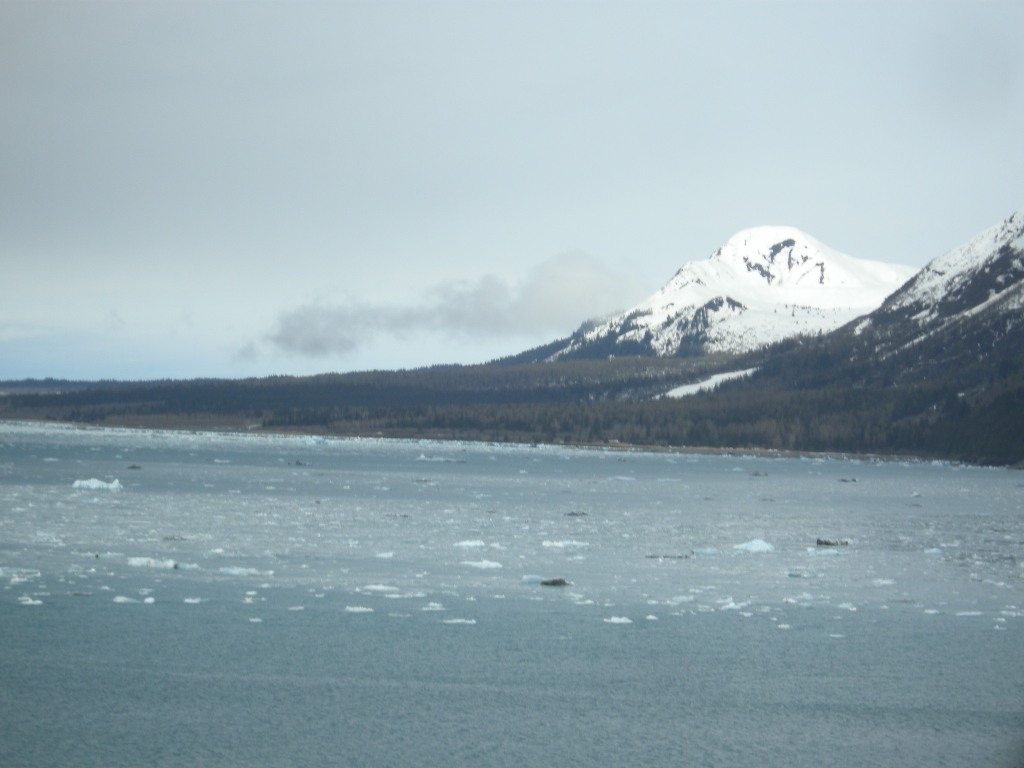 Approaching Hubbard Glacier ice field